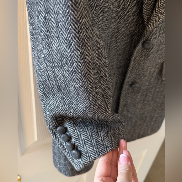 HARRIS TWEED Vintage Hand Woven Scotland Wool Sports Coat Jacket Blazer 39R - Picture 3 of 13